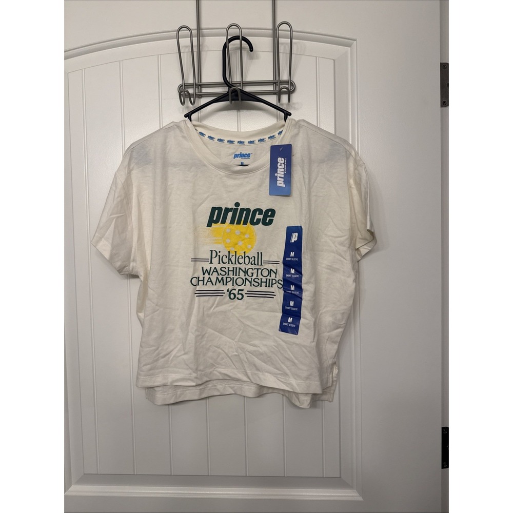 Prince Pickleball Washington Championship Cropped T-Shirt Women's Medium  NWT